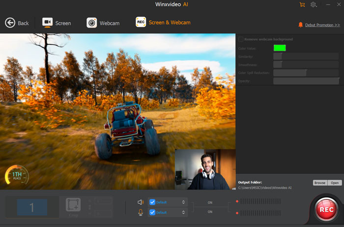 how to record screen and webcam at the same time