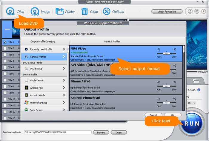Ripear DVD a almacenamiento en la nube