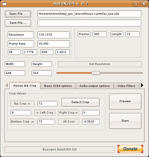 Kostenloser MP4-Encoder - AutoX264
