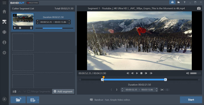 cortar mp4 con bandicut