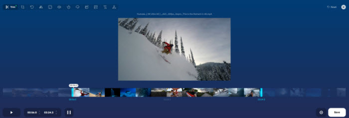 cortar mp4 con online video cutter