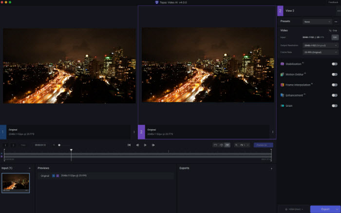 Topaz AI video enhancer free download